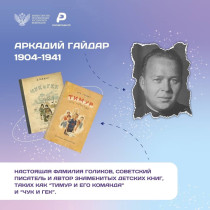 Выставка книг А. Гайдара.